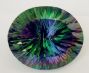 thousand facets round concaved mixed colors 15mm cubic zirconia